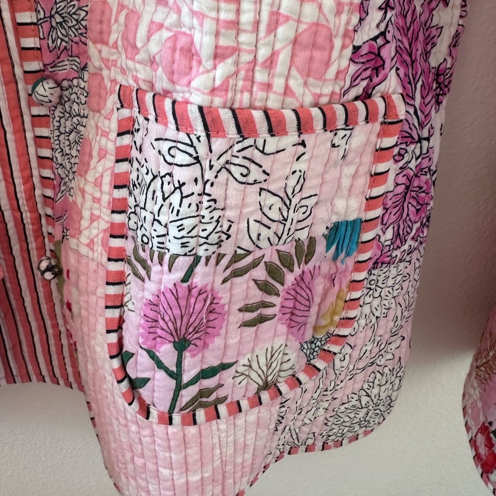 Reversible Quilted Patchwork Jacket - image 3